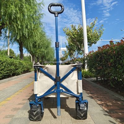 Thang kéo dài bãi biển xe tải gấp Camper bánh xe PU khung thép nặng bánh xe rộng