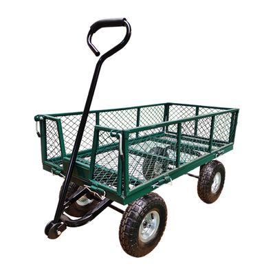 Irononton Thép Garden Cart 440 lb Capacity Heavy Duty Garden Dump Truck cao su bánh xe bơm