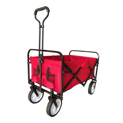Cỗ xe gấp ngoài trời PVC bánh xe hẹp bánh kéo tay