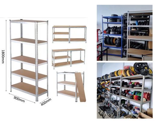 5 lớp kệ xếp hàng kệ kim loại điều chỉnh đa mục đích không nút 180x90x40CM