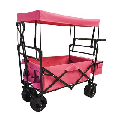 Chiếc xe cắm trại ngoài trời gập lại với mái nhà xe đẩy gấp cho trẻ em