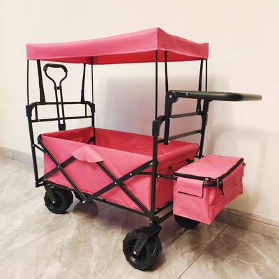 Chiếc xe cắm trại ngoài trời gập lại với mái nhà xe đẩy gấp cho trẻ em