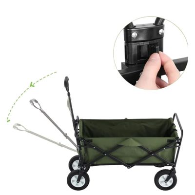 Vật liệu thép Gỗ xe kéo gấp đôi 600D Oxford PVC